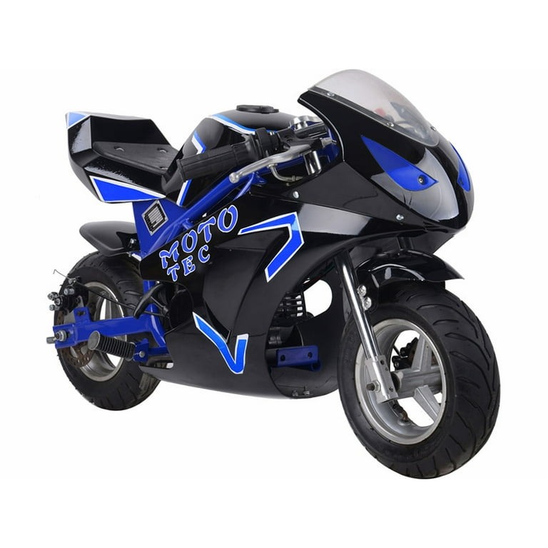 MotoTec 49cc 2-Stroke Gas Powered Pocket Bike Mini Motorcycle GT