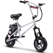 MotoTec 49cc Gas Mini Bike V2 Silver