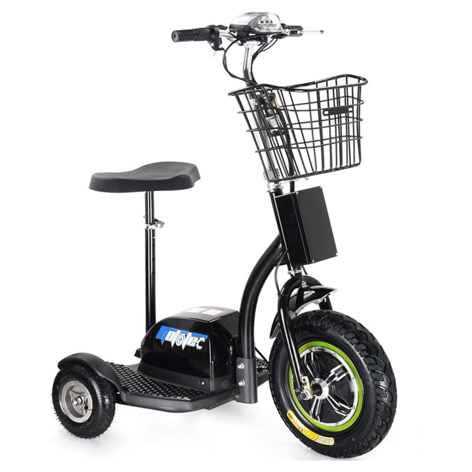 Surichinmoi Insister fiktion MotoTec 500 Watt 48V 3 Wheel Electric Trike Mobility Scooter - Walmart.com