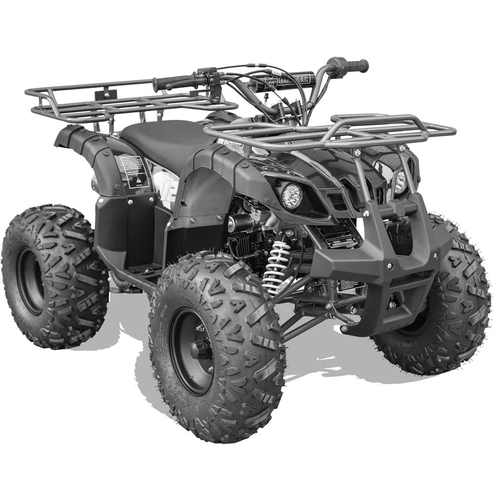 MotoTec Bull 125cc 4-Stroke Kids ATV with Front and Rear Racks