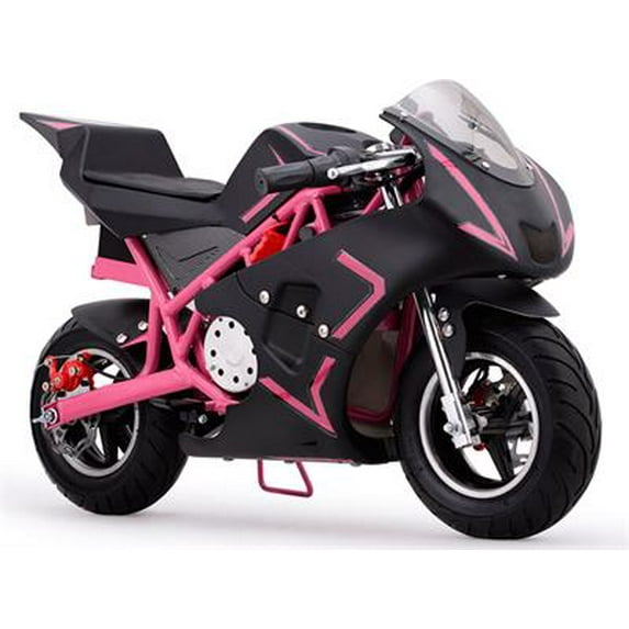 MotoTec Cali 36v Electric Pocket Bike Mini Motorcycle Pink