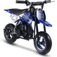 thumbnail image 1 of MotoTec DB-02 50cc 2-Stroke Gas Dirt Bike, for Kids 7-12, Blue, 1 of 6