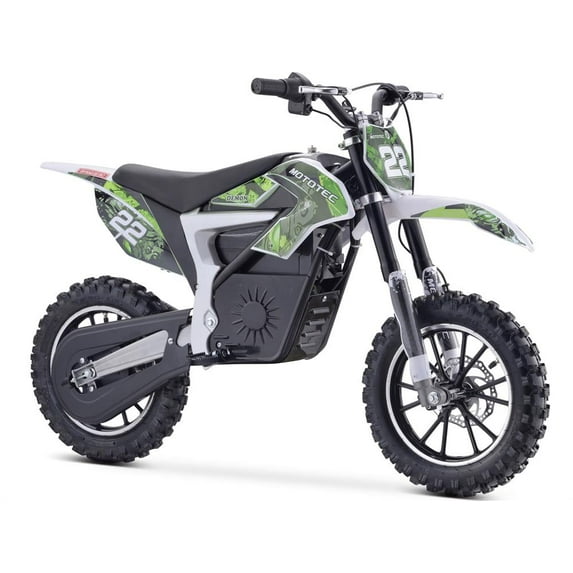 MotoTec 36v 790w Demon Electric Dirt Bike Lithium Green