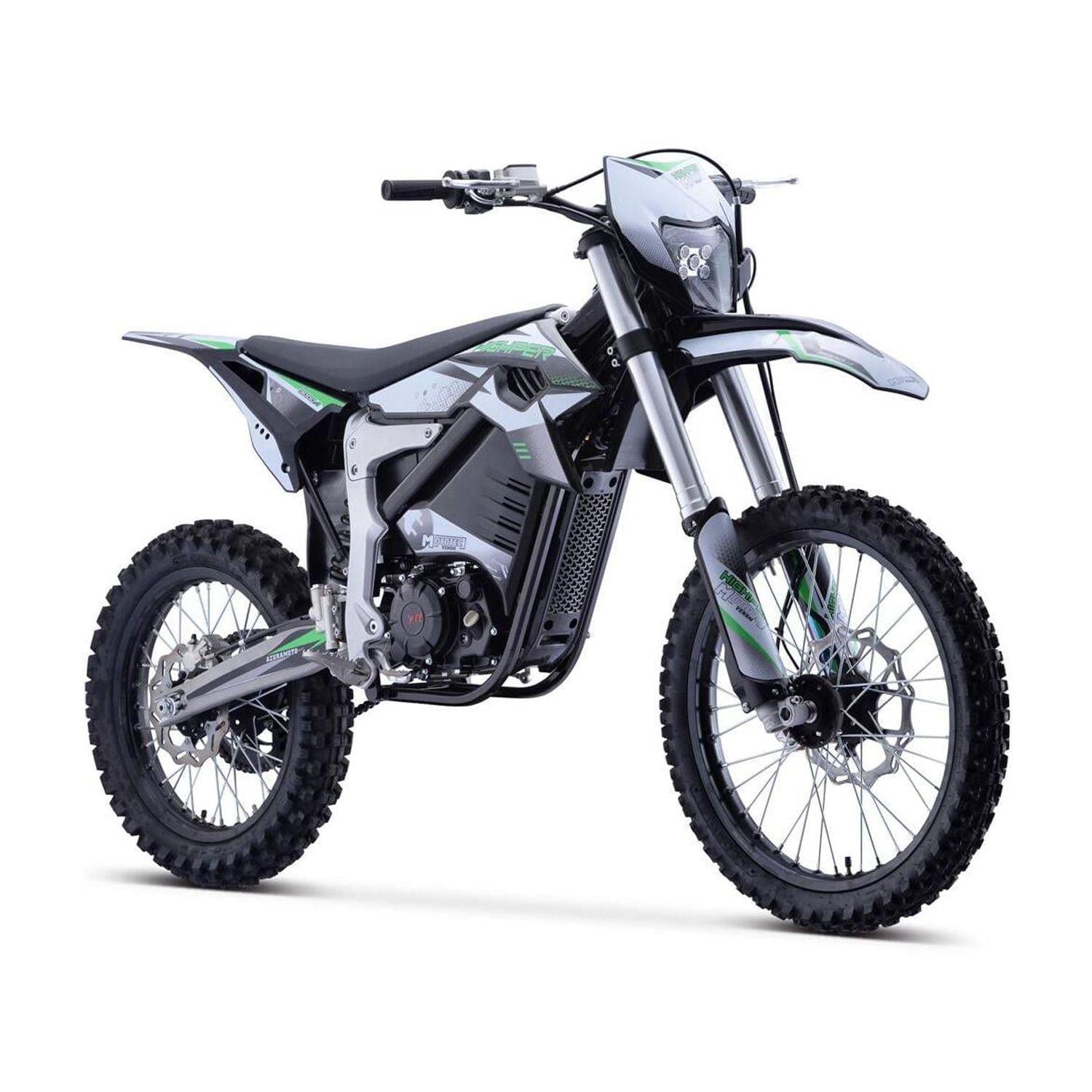 MotoTec Venom 72v 12000w Electric Dirt Bike White