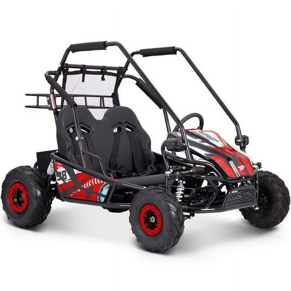 MotoTec Mud XL 60v 2000w Electric Go Kart Full Suspension Red