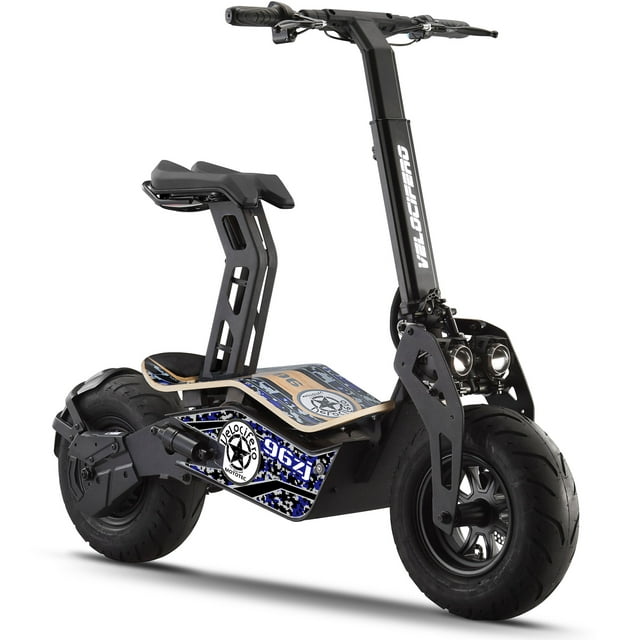 MotoTec Mad Fat Tire 1600w 48v Electric Scooter with Seat