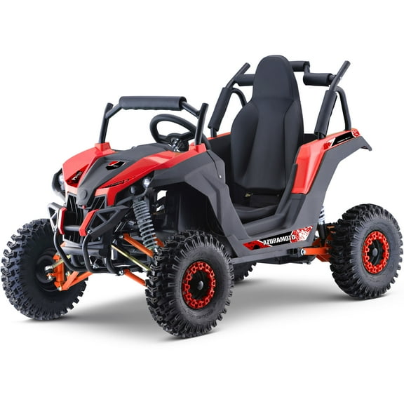 MotoTec Raider 48v 1200w UTV with Roll Cage Safety Bar, Adjustable Seat