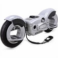thumbnail image 1 of MotoTec Wheelman V2 50cc Gas Skateboard, Silver, 1 of 4