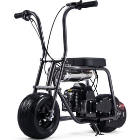 MotoTec Wild Rover 49cc 2-Stroke Kids Gas Mini Bike Grey