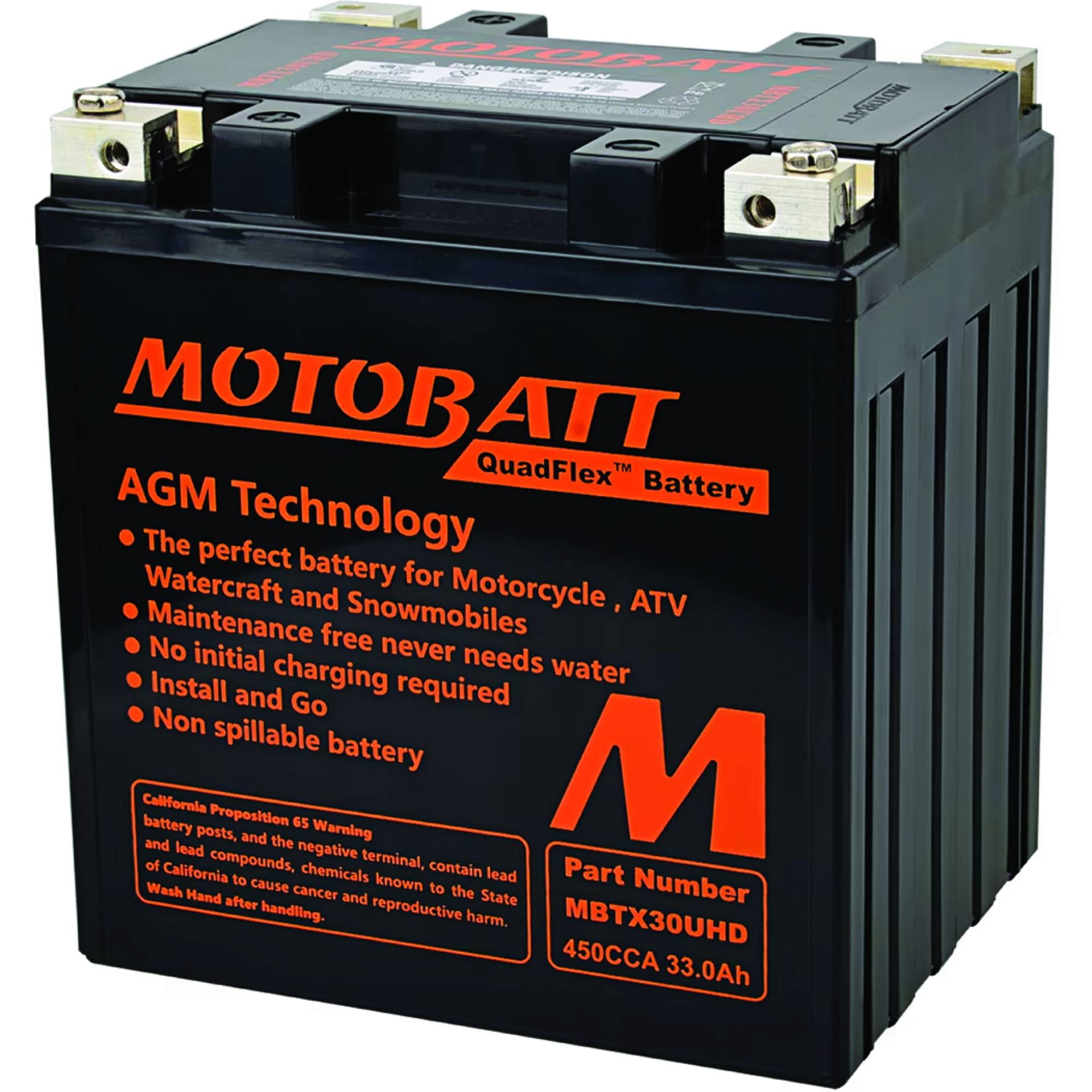 Harley-Davidson Motorcycle Batteries - AGM 12V - Walmart.com