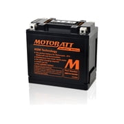 Motobatt MBTX12UHD 12V, 14Ah - QuadFlex 4 Terminal Non-Spillable AGM Battery, 210 CCA