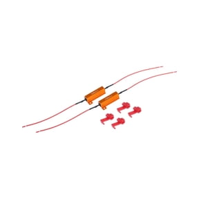Motobilt 50W 6 Ohm LED Tail Light Resistors, Silver, New, 1 Pack