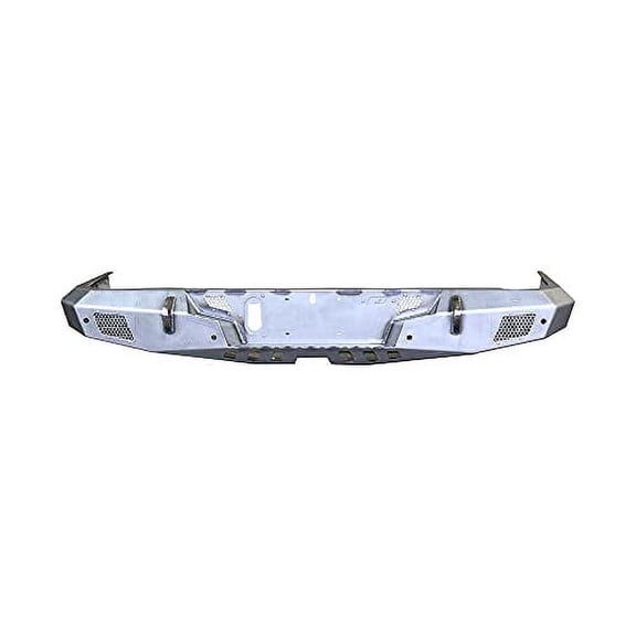 Motobilt Crusher Rear Bumper w/ Optional Corner Mounts for JT Gladiator, Silver, Stainless Steel, 1 Piece