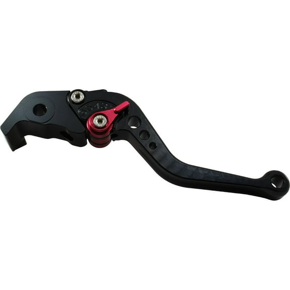 Motobrackets short adjustable BLACK brake lever for Yamaha 2005-2009 YZF R6, 2004-2009 YZF R1