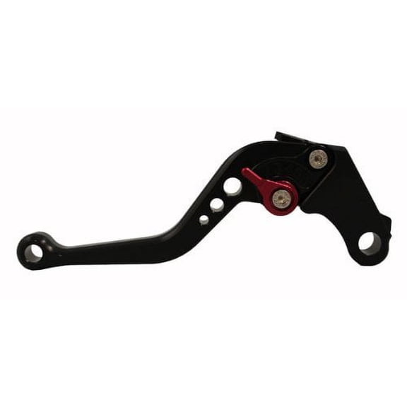 Motobrackets short adjustable BLACK clutch lever for Honda