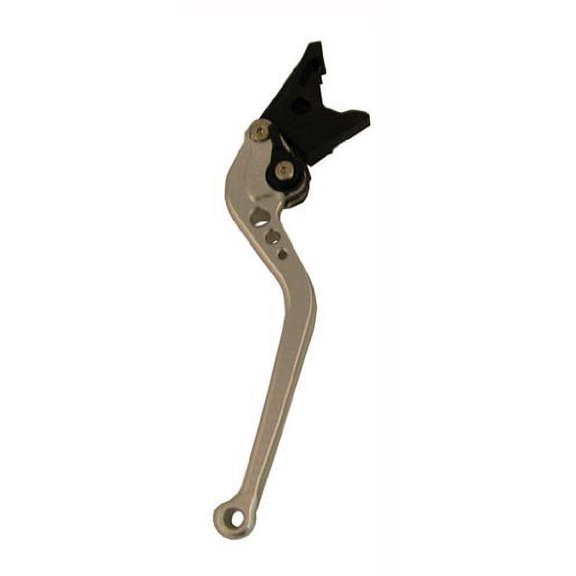 Motobrackets standard 4" SILVER adjustable clutch lever for Suzuki 2006-2009 GSXR 600 / 750, 2005-2006 GSXR 1000