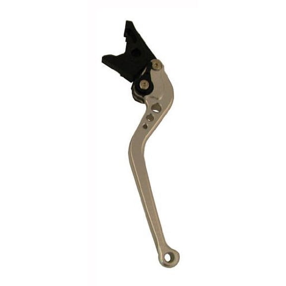 Motobrackets standard 4" adjustable SILVER brake lever for Suzuki 2004-2009 GSXR 600 / GSXR 750, 2005-2008 GSXR 1000 and Kawasaki 2005-2006 ZX636R / ZX6RR