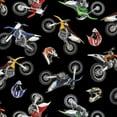 thumbnail image 1 of Motocross Bikes Cotton Fabric, 1 of 1