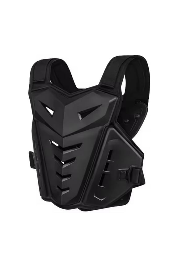 Motocross Body Armor Jacket Motocross Moto Vest Back Chest Protector Off-Road Dirt Bike Protective Gear,1 * Armor,Black