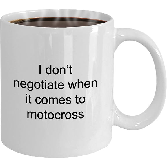 Motocross Coffee Mug, Motorcyclist, Motorx, Ceramic Cup, Off Roading, Riders,