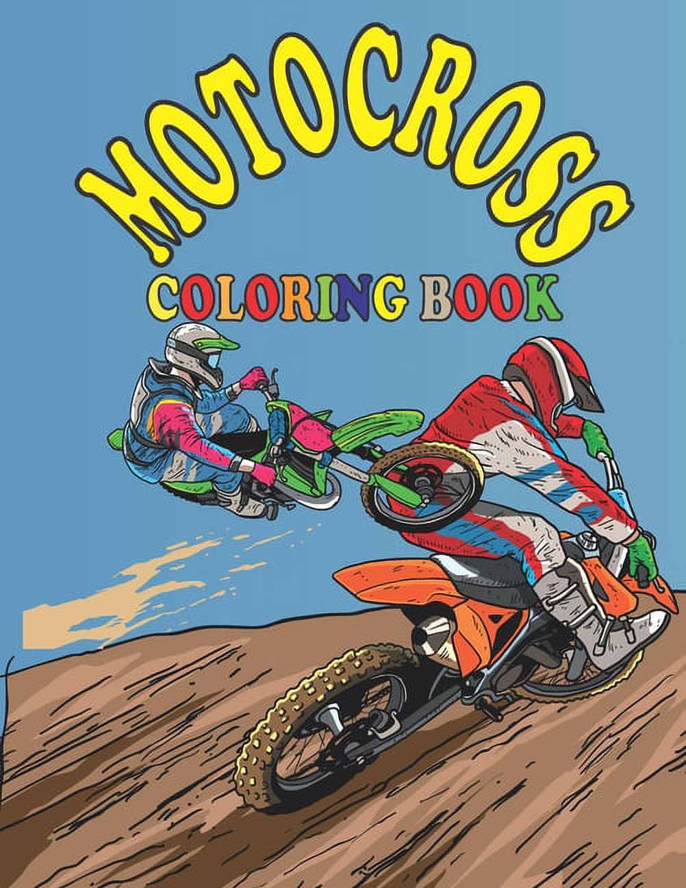 Motocross Coloring Book Motocross Madness Coloring Book For boys and
