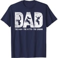thumbnail image 1 of Motocross Dad Man Myth Legend Dirt Bike Motorcycle Race Gift Softstyle Unisex T-Shirt,Navy Color,Size XL, 1 of 5