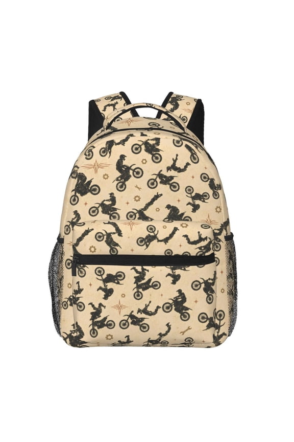 Motocross Dirt Bike Motorcycle Backpack Lightweight Travel Bag for Men and Women