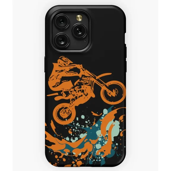Motocross Dirt Bike Racing Motorcycle Sport Protective Case for iPhone 11 12 13 14 15 16 17 Pro Max