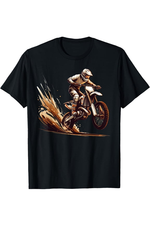 Motocross Enduro Supermoto Bike Dirt Biker Kids Boys T-Shirt , Vintage T-Shirt