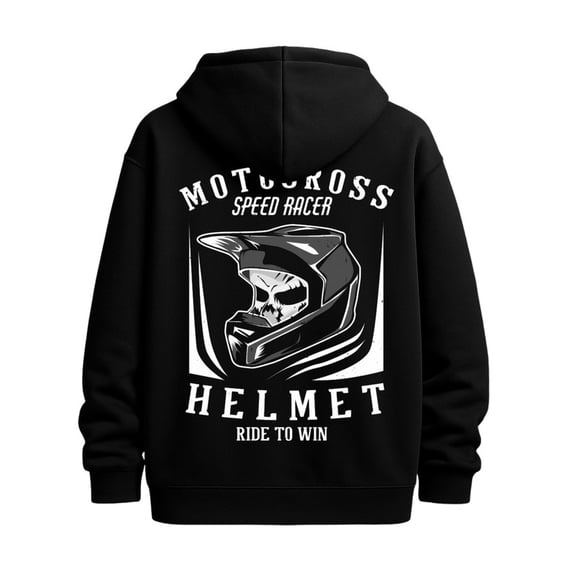 Motocross Helmet hoodies men hooded sweatshirt black Spring Summer ...