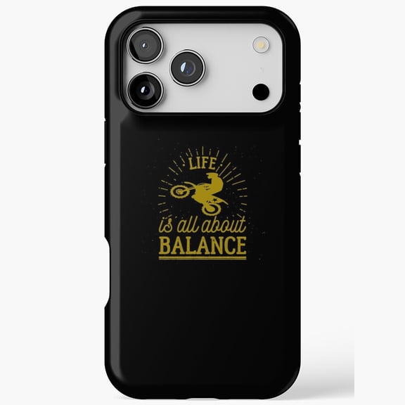 Motocross Life is All About Balance Rider Dirt Bike for iPhone Case 17 16 15 14 13 12 11 Pro Max