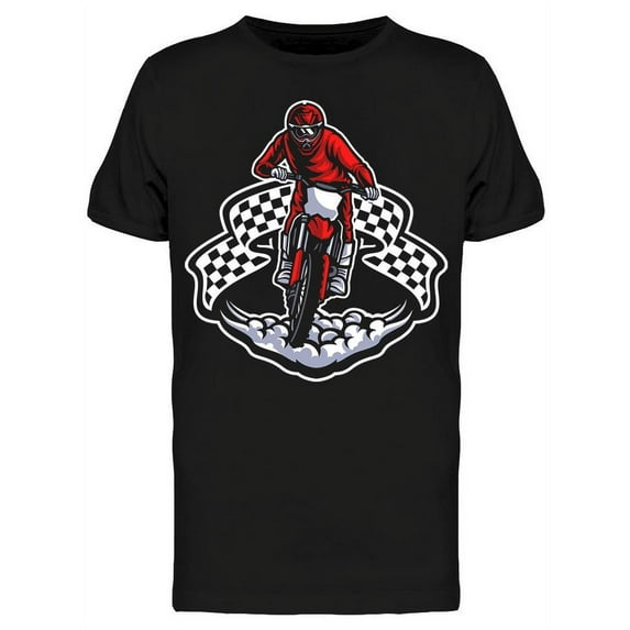 Motocross Logo Design T-Shirt Men -Image by Shutterstock, Male x-Large