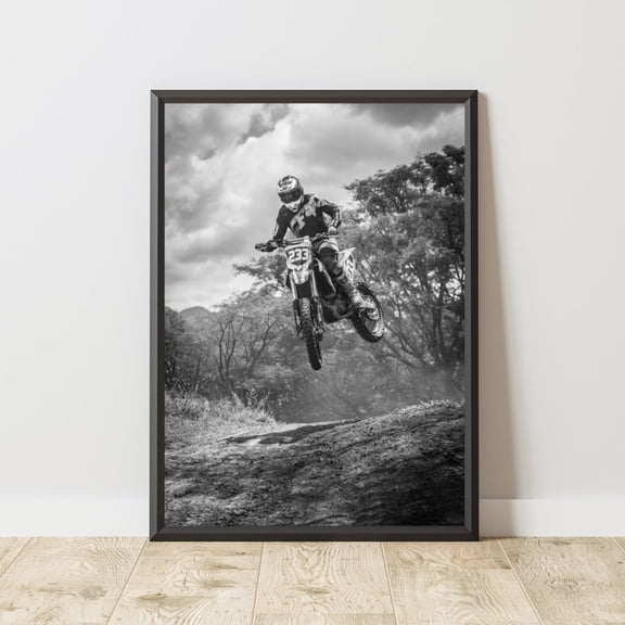 Motocross Motorcycle Poster Unframed Paper Print