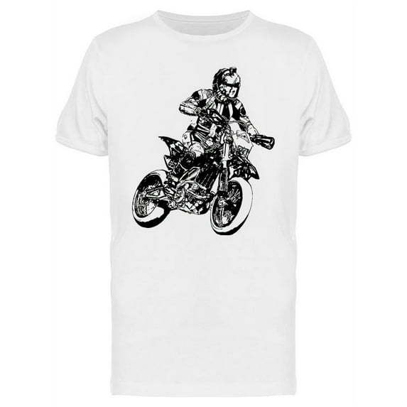 Motocross Race T-Shirt Men -Image by Shutterstock, Male Small