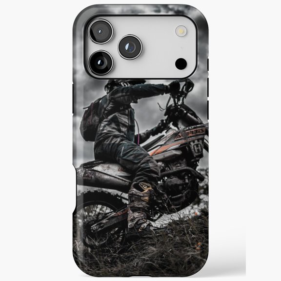 Motocross Rider Dirt Bike Off-Road Adventure for iPhone Case 11 to 17 Pro Max