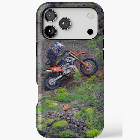 Motocross Rider Extreme Off-Road Dirt Bike Trail Adventure for iPhone Case 11 to 17 Pro Max