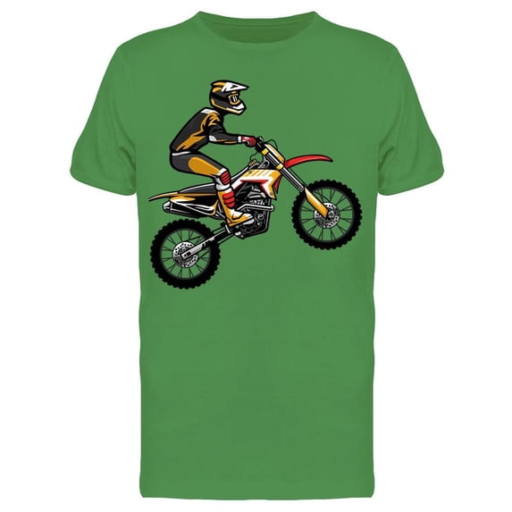 Motocross Rider Jumping Tee Men's -Image by Shutterstock