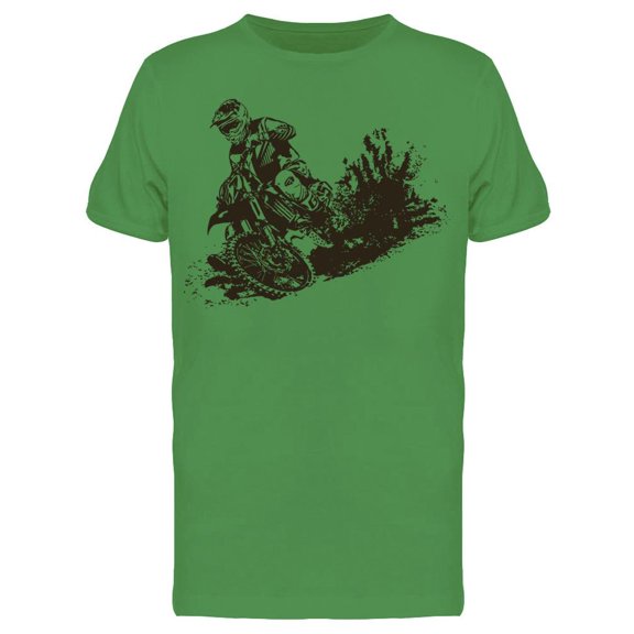 Motocross Rider On Dirt Tee Men's -Image by Shutterstock