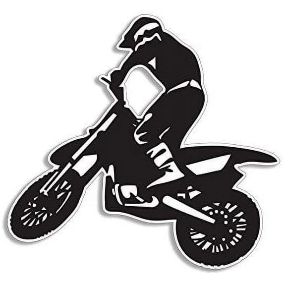 Motocross Rider Shaped 3M Reflective sticker| Ride Motorcycle Bike