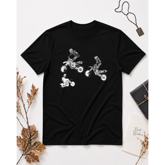 Motocross Riders Action Graphic Unisex T-Shirt NG2585, S-5XL