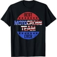 thumbnail image 1 of Motocross Team Player Independence Day Patriotic USA Flag T-Shirt, 1 of 4