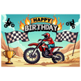 thumbnail image 1 of Motocross Themed Happy Birthday Banner Backdrop Background Decorations Party Supplies for Birthday Party Photo Booth Decor Kids Room Decor Photography Props, 1 of 8