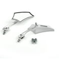 thumbnail image 1 of Motocycle Chopper Cruiser Street Dirt Bike Rear View Mirrors 8mm 10mm White, 1 of 5
