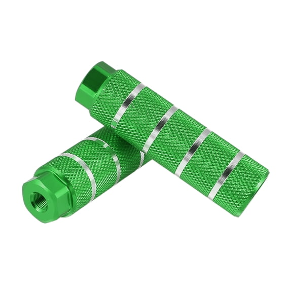 Motoforti 1 Pair Axle Rear Foot Pegs Aluminum Alloy for BMX MTB Bike Bicycle 3/8" Axles Green