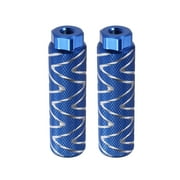 Motoforti 1 Pair Axle Rear Foot Pegs Footpegs Universal Aluminum Alloy for BMX MTB Bike Bicycle 3/8" Axles Blue