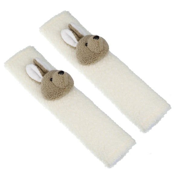 Motoforti 1Pcs Soft Warm Seat Belt Covers for Adults Shoulder Strap Pads Wool 26x7cm Brown