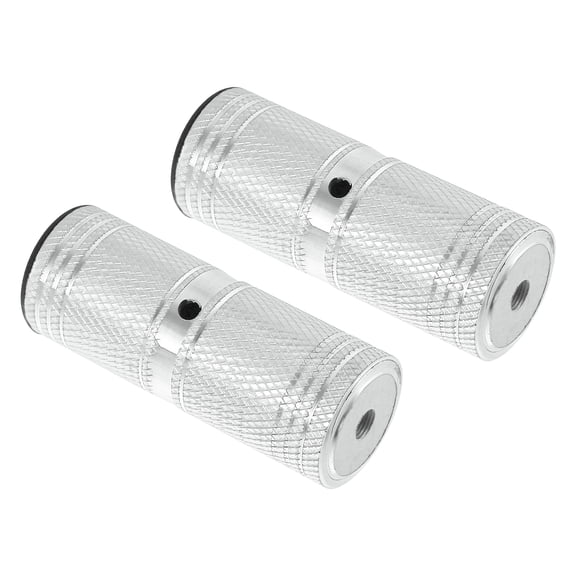 Motoforti 2 Pcs Bike Pegs for MX MTB 4.3" Rear Foot Pegs Aluminum Alloy Silver Tone