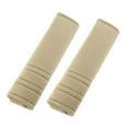 thumbnail image 1 of Motoforti 2 Pcs Microfiber Car Shoulder Seatbelt Pad Covers Universal Khaki 27x6.5cm, 1 of 7