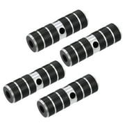 Motoforti 4 Pcs Bicycle Pegs for Bike BMX Pegs Rear Foot Pegs Black