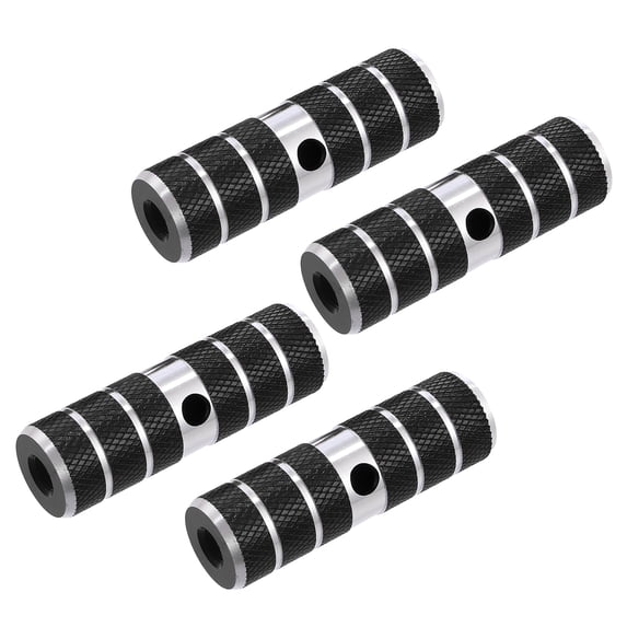 Motoforti 4 Pcs Bicycle Pegs for Bike BMX Pegs Rear Foot Pegs Black